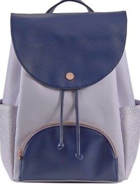 Navy, Lavender and Light Blue Women’s Backpack Tote - Modern Everyday Bag